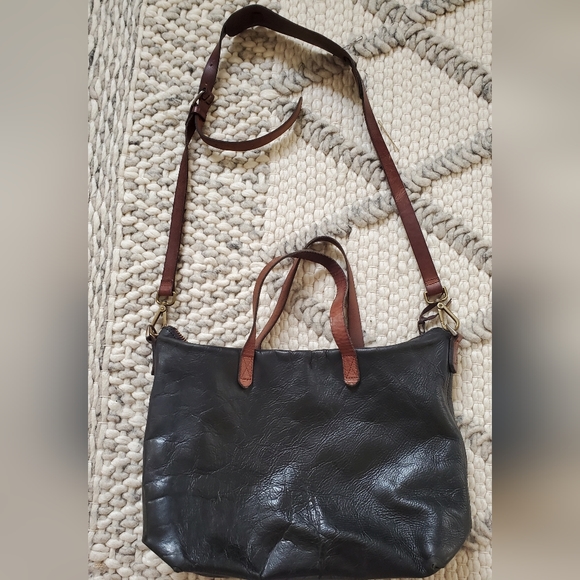 Madewell Transport Zip-top Leather Bag - Picture 1 of 6